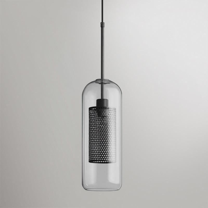 Elegant Glass Pendant Light With Adjustable Height For Modern Home Decor