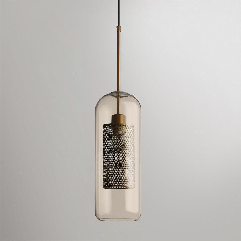 Elegant Glass Pendant Light With Adjustable Height For Modern Home Decor