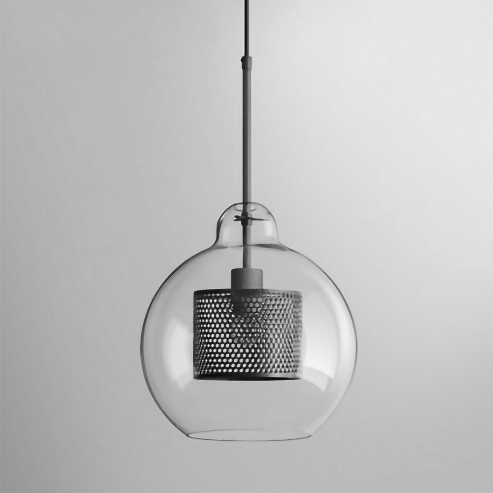 Elegant Glass Pendant Light With Adjustable Height For Modern Home Decor