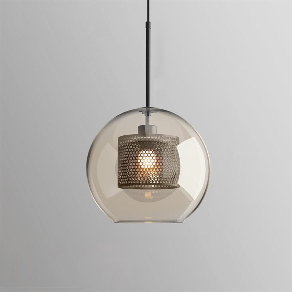 Elegant Glass Pendant Light With Adjustable Height For Modern Home Decor