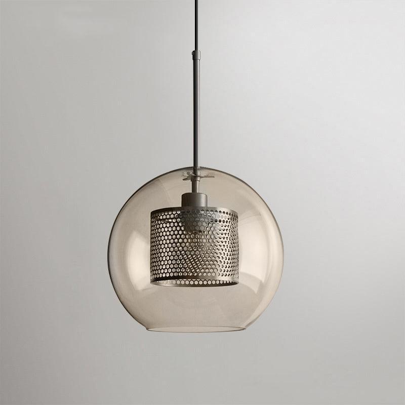 Elegant Glass Pendant Light With Adjustable Height For Modern Home Decor