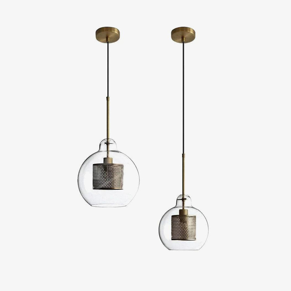 Elegant Glass Pendant Light With Adjustable Height For Modern Home Decor