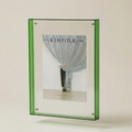 Acrylic Photo Frame With Vibrant Edge For Modern Wall Decor
