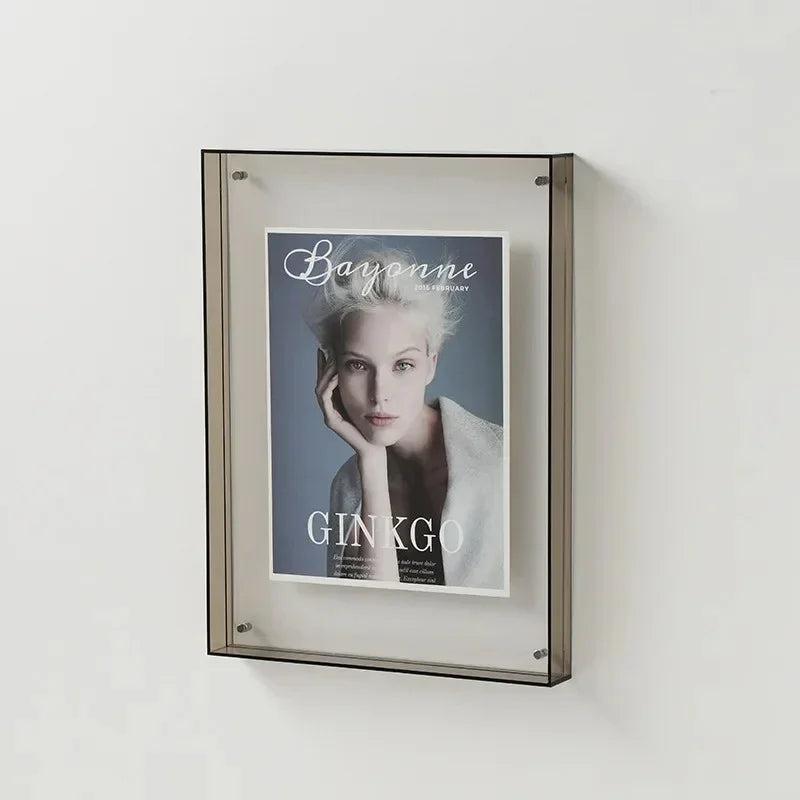 Acrylic Photo Frame With Vibrant Edge For Modern Wall Decor