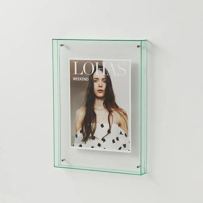 Acrylic Photo Frame With Vibrant Edge For Modern Wall Decor