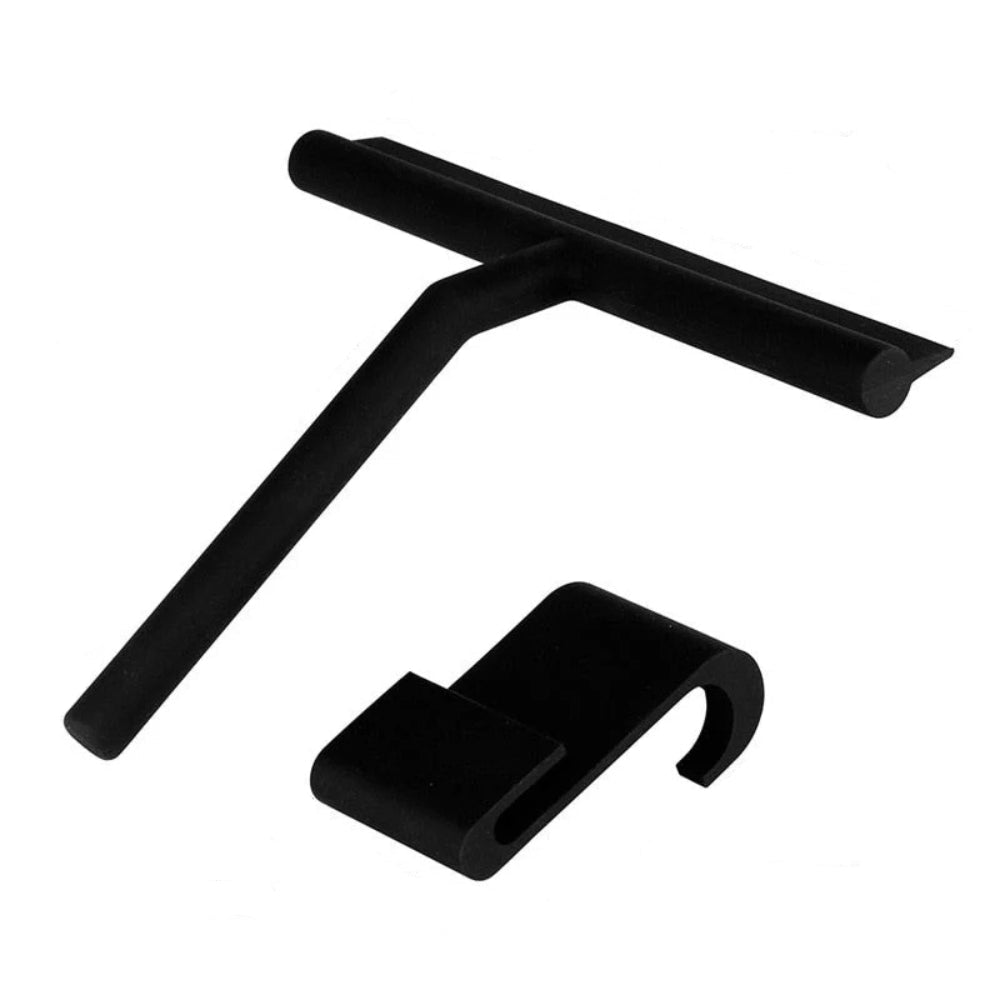 Silicone-Coated Shower Squeegee For Streak-Free Glass, Windows, And Mirrors