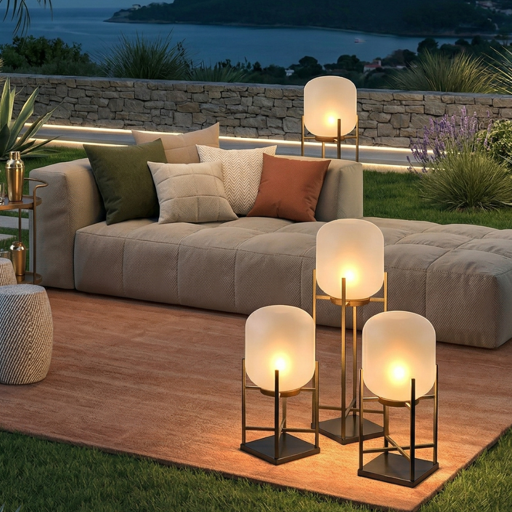 Waterproof Stainless Steel Solar Lantern For Outdoor Spaces