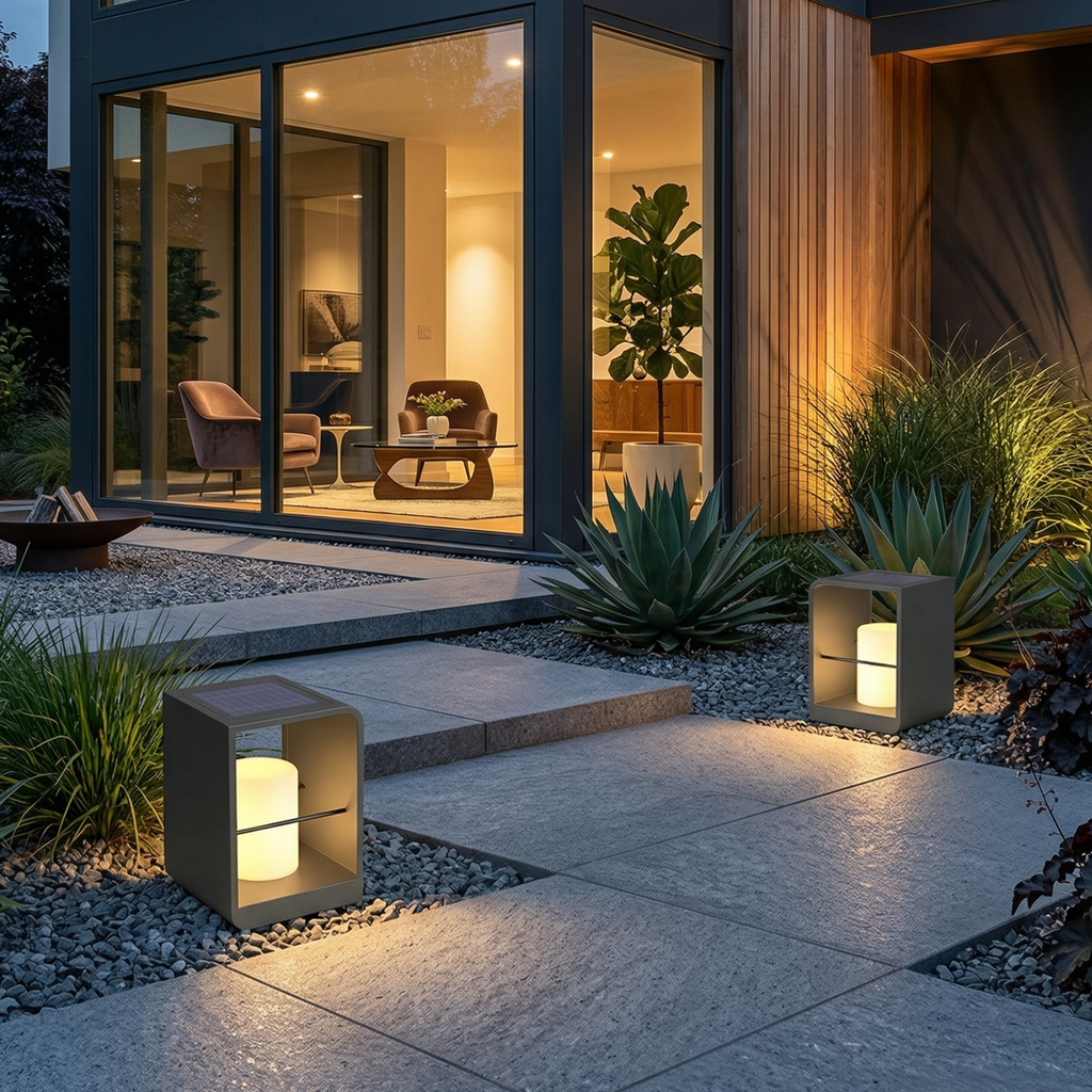 Solar Path Light Stainless Steel Outdoor Waterproof With Automatic Functionality