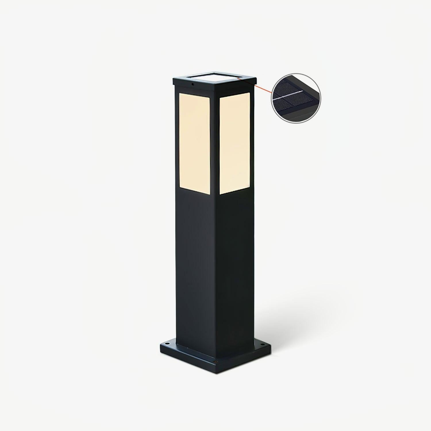 Aluminium Solar Post Lantern For Outdoor Use With LED Waterproof