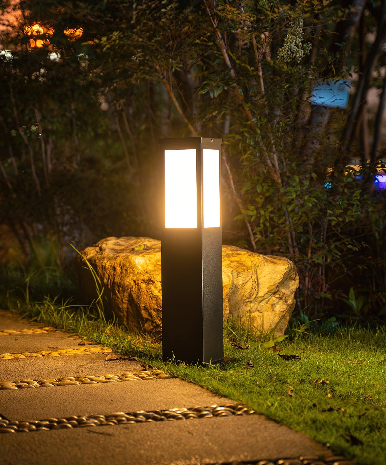 Aluminium Solar Post Lantern For Outdoor Use With LED Waterproof