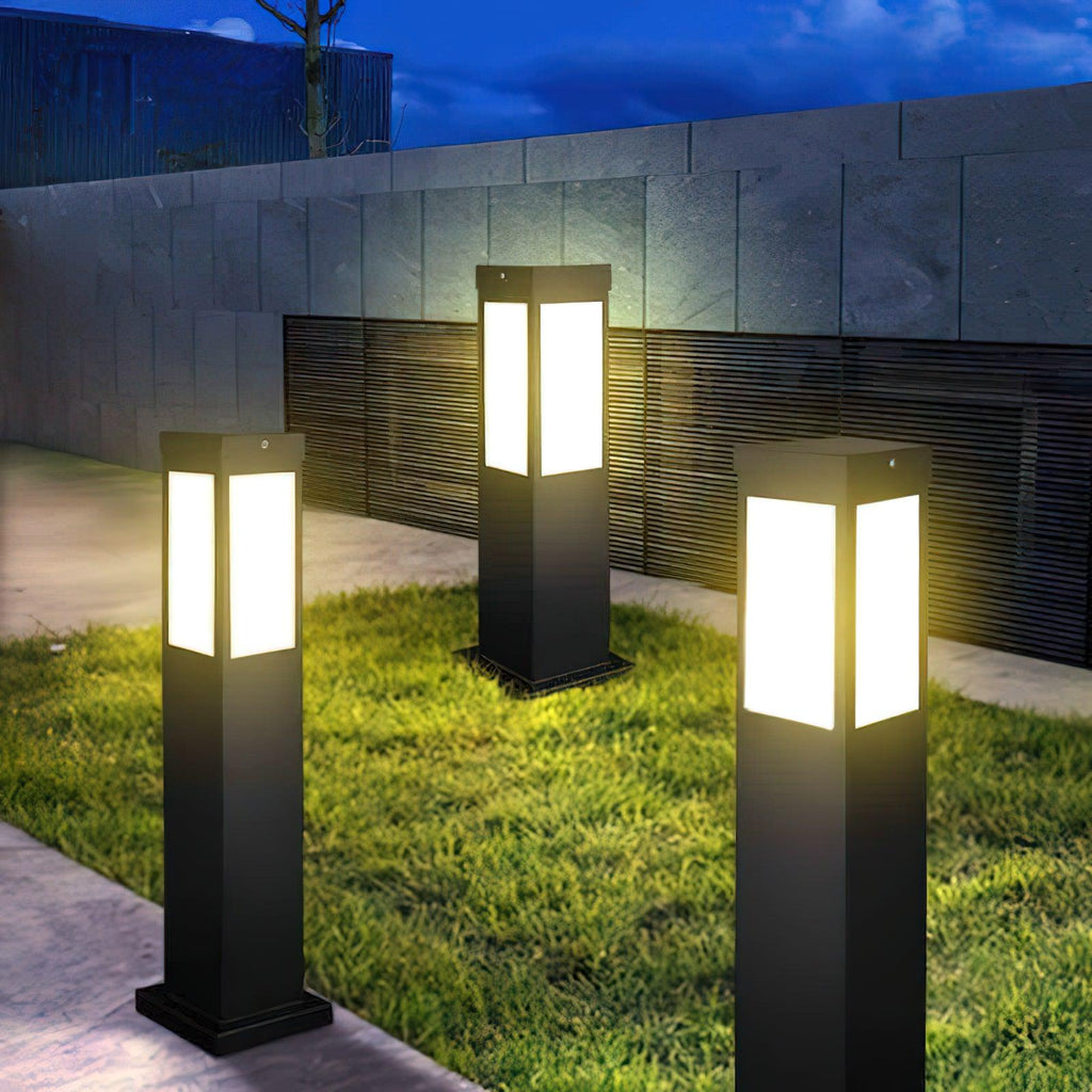 Aluminium Solar Post Lantern For Outdoor Use With LED Waterproof
