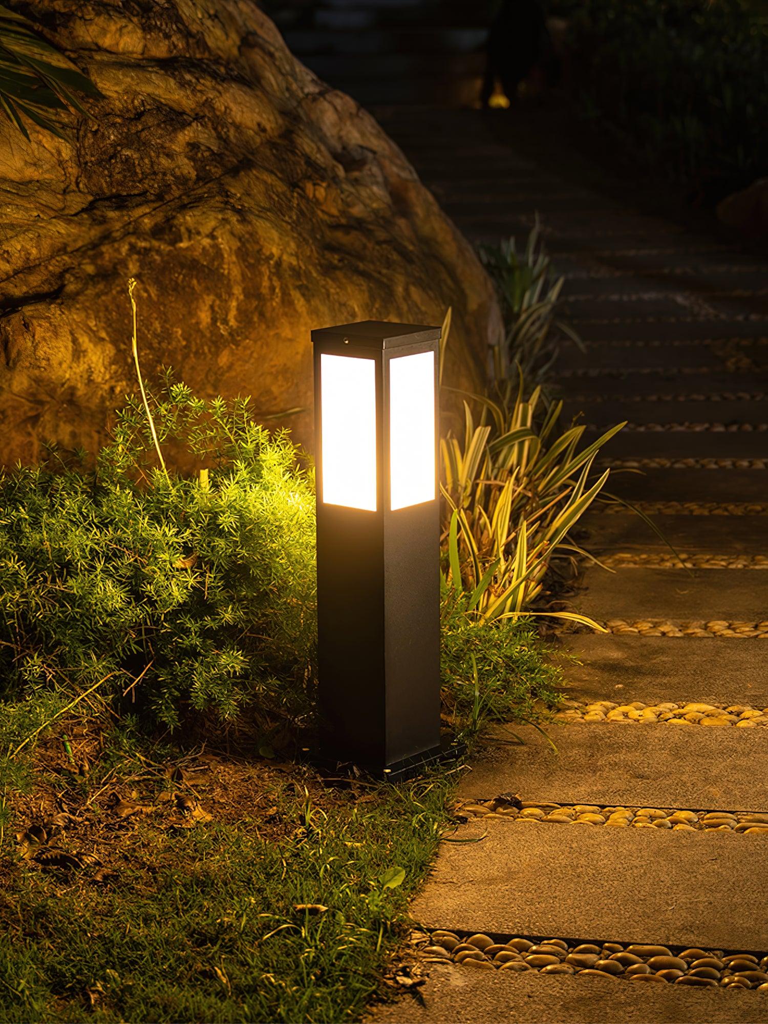 Aluminium Solar Post Lantern For Outdoor Use With LED Waterproof