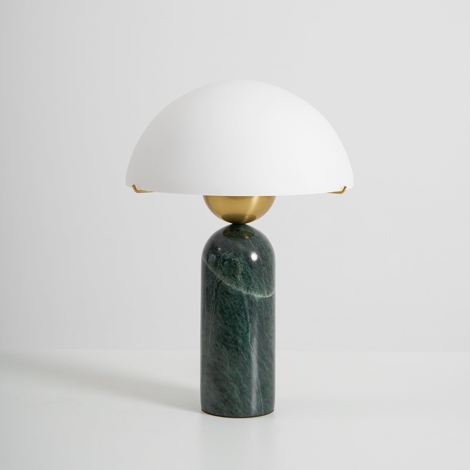 Elegant Glass Shade Table Lamp With Adjustable Height