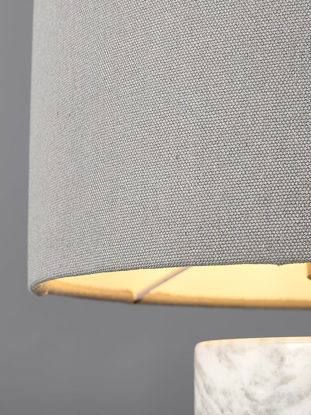 Table Lamp With Inline Switch And Marble Base In Green