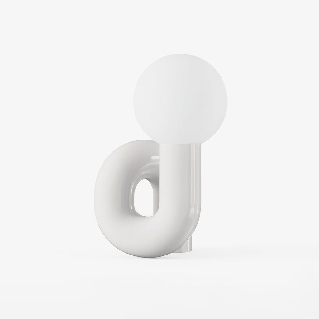 Contemporary Resin Glass Table Lamp With Dimmable LED Light