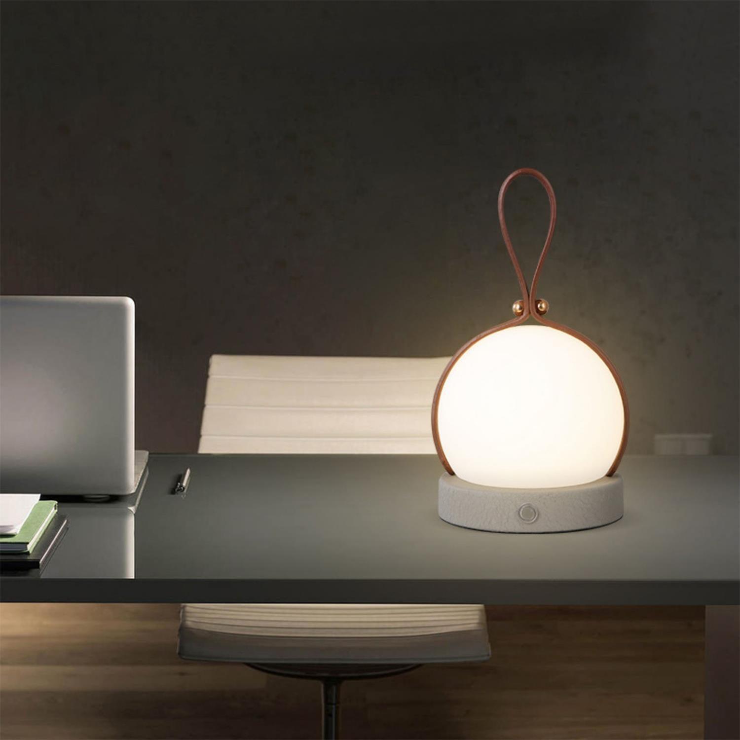 Contemporary Table Lamp With Built-In LED For Bedroom And Living Room