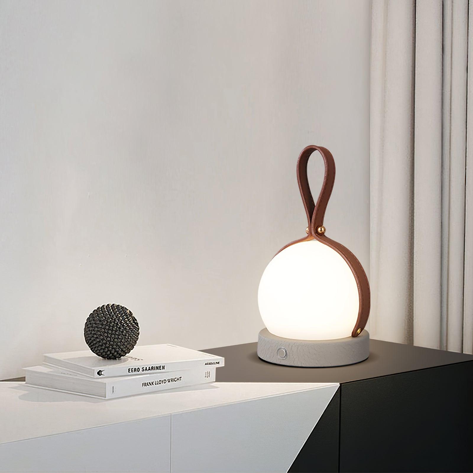 Contemporary Table Lamp With Built-In LED For Bedroom And Living Room