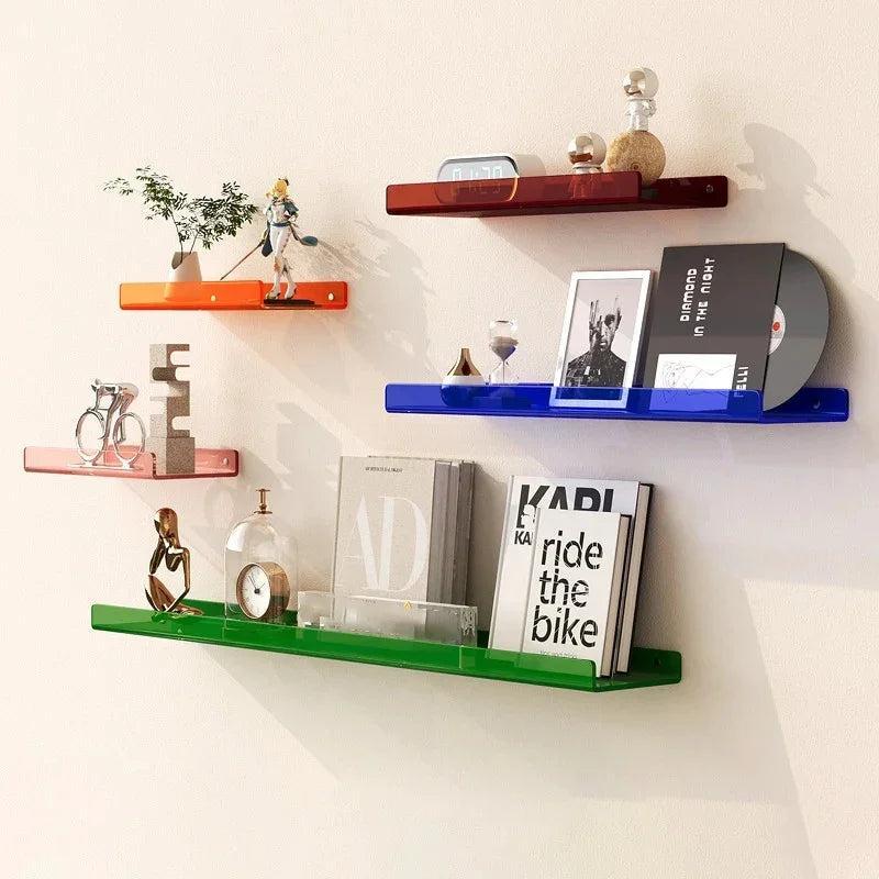 Modern Acrylic Wall Shelf For Living Room, Bathroom And Bedroom