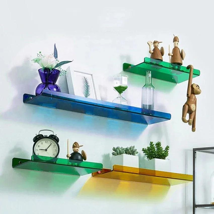 Modern Acrylic Wall Shelf For Living Room, Bathroom And Bedroom