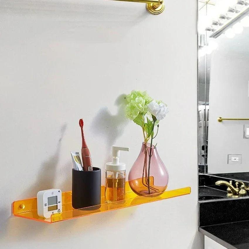 Modern Acrylic Wall Shelf For Living Room, Bathroom And Bedroom