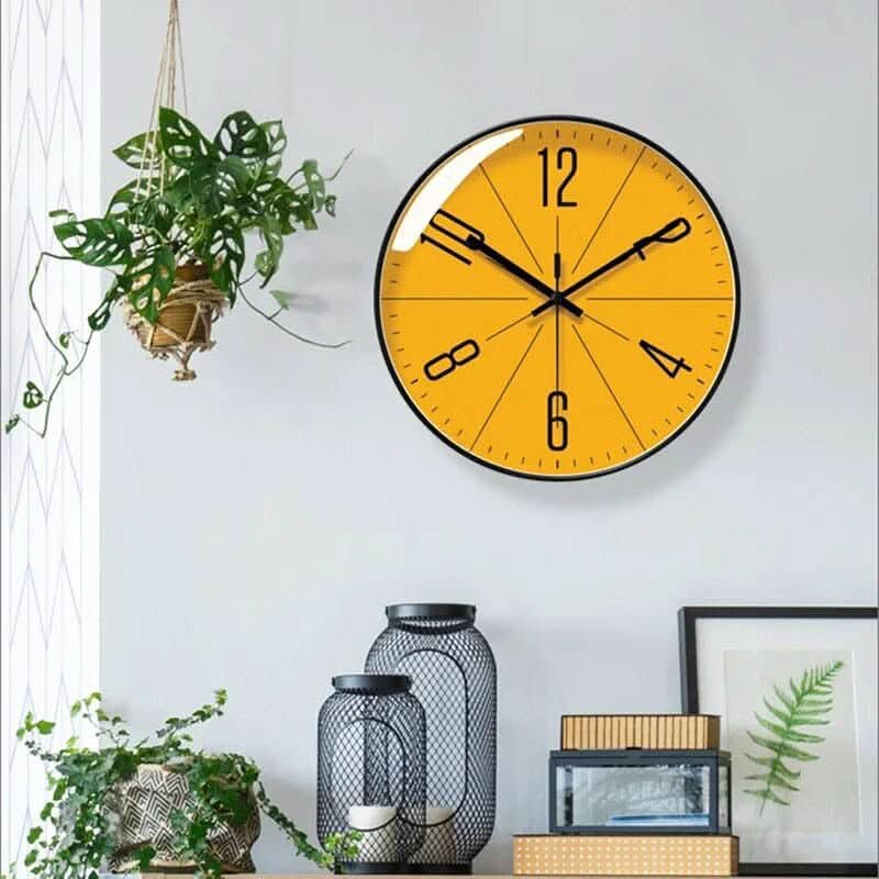 Modern minimalistisk väggklocka med tyst kvartsverk för heminredning | meowbutter