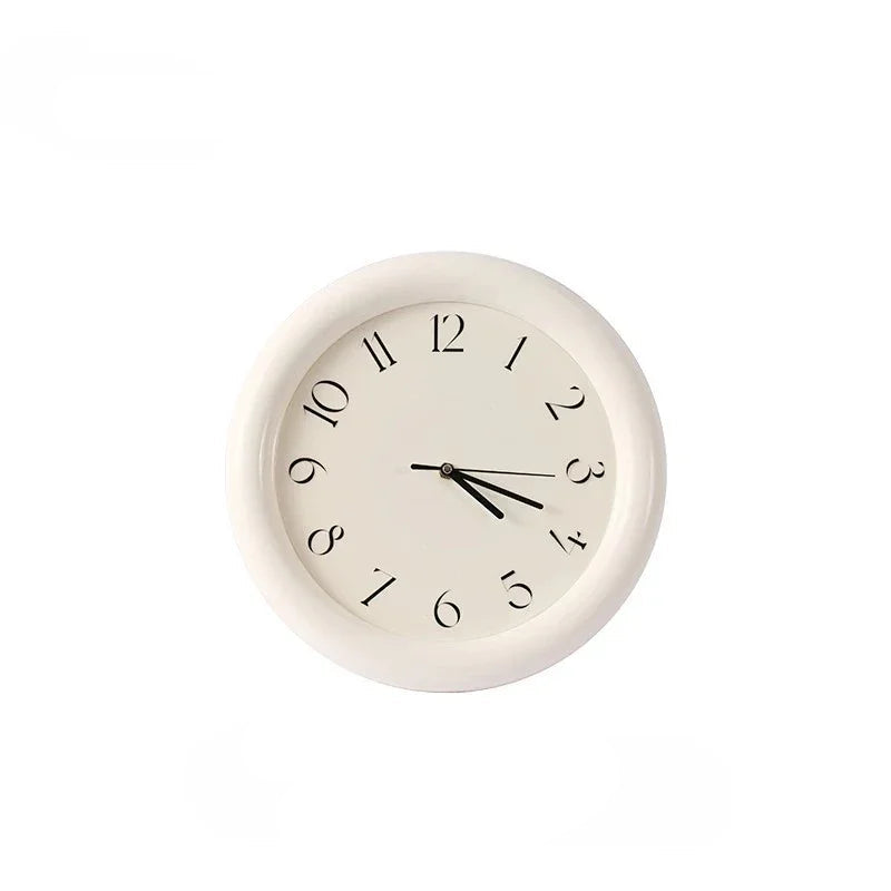 Modern Wooden Wall Clock With Silent Sweep For Living Rooms