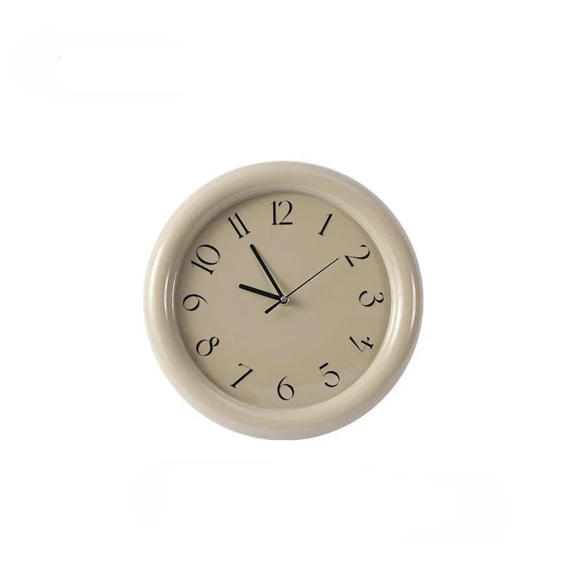 Modern Wooden Wall Clock With Silent Sweep For Living Rooms
