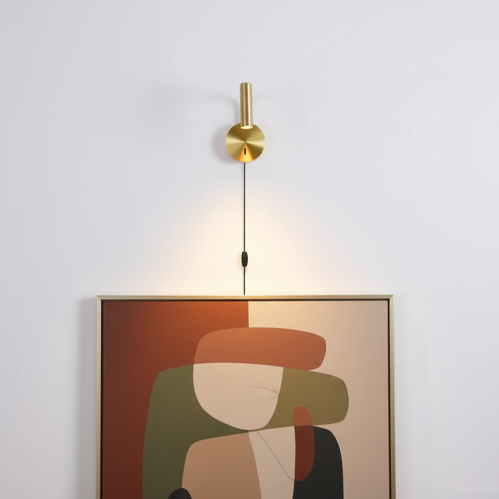 Adjustable Arm Wall Light With Integrated LED Available In Black Or White