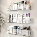 Wall Mounted Storage Shelf For Books And Magazines Space Saving
