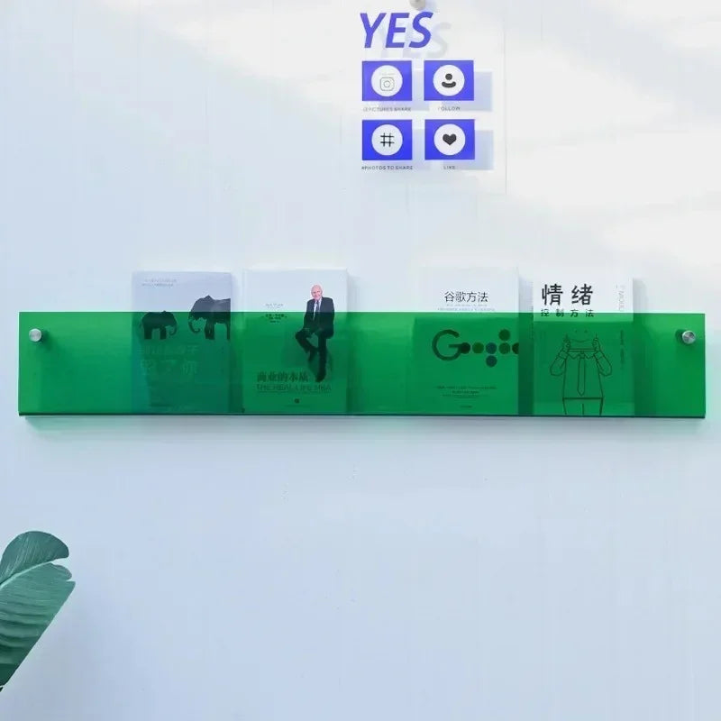 Wall Mounted Storage Shelf For Books And Magazines Space Saving
