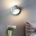 Lampă LED de perete din aluminiu, rotativă — abajur cu pivotare simplă