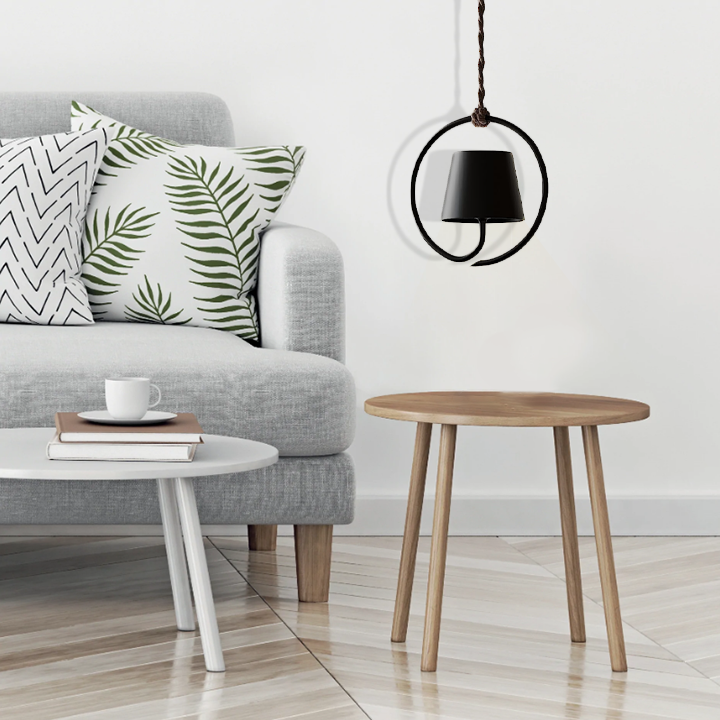LumiLoop Genopladelig Vedhæng | Moderne Minimalistisk Hængende Lys | Meowbutter