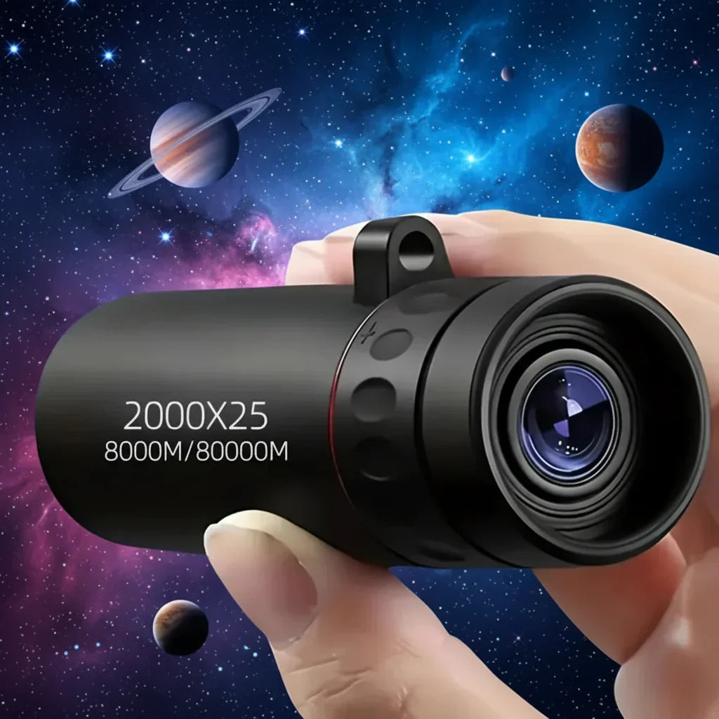 HD 2000x25 Zoom-Monokular – Kompaktes, taschengroßes Gehäuse