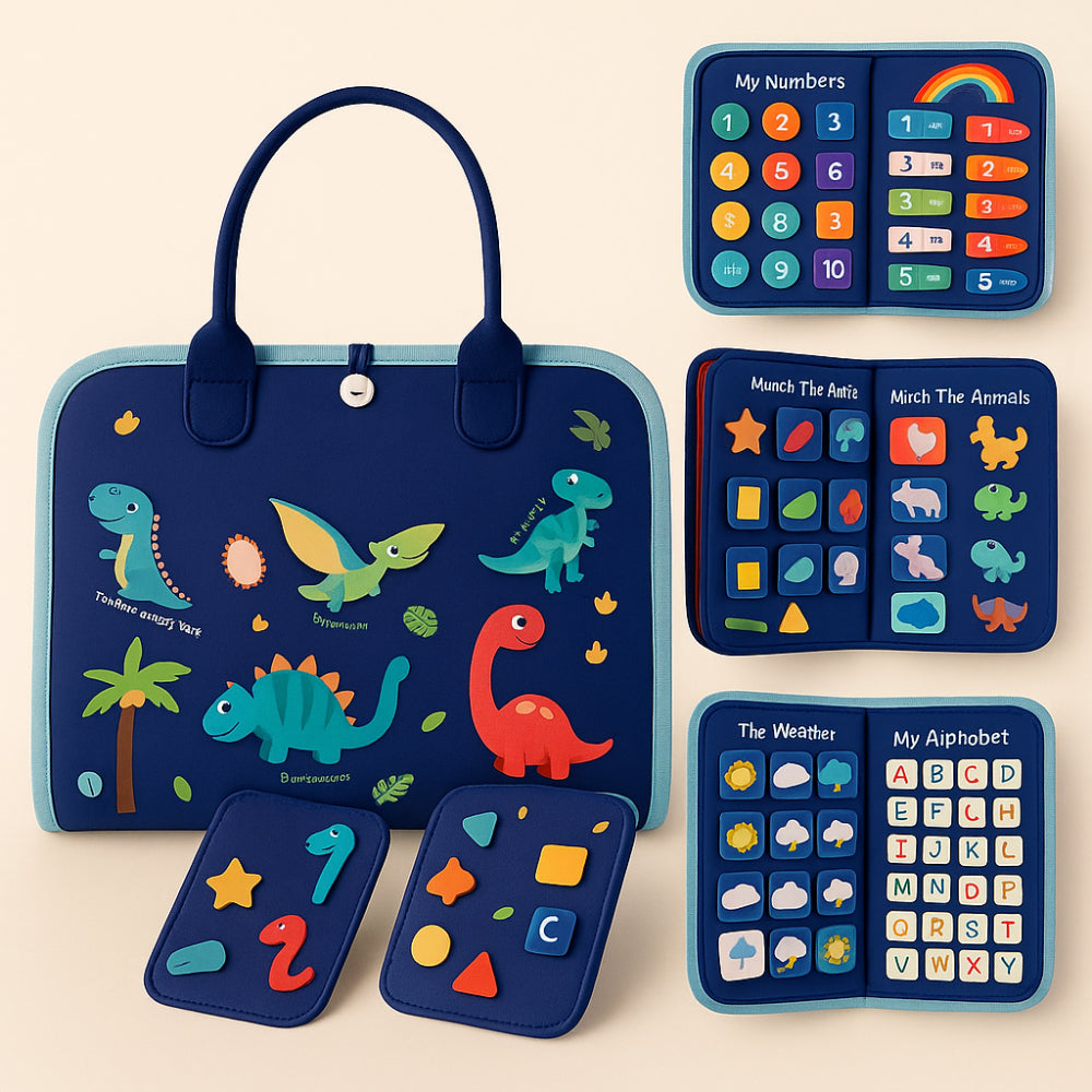 Toy Sensory Montessori Activity Board Travel Case | Meowbutter