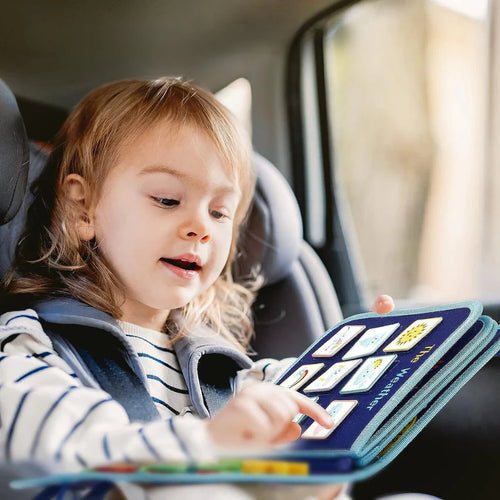 27,9 × 22,9 hüvelykes Montessori tanulótábla — 7 gyakorlati tevékenység a finommotoros készségek fejlesztéséhez