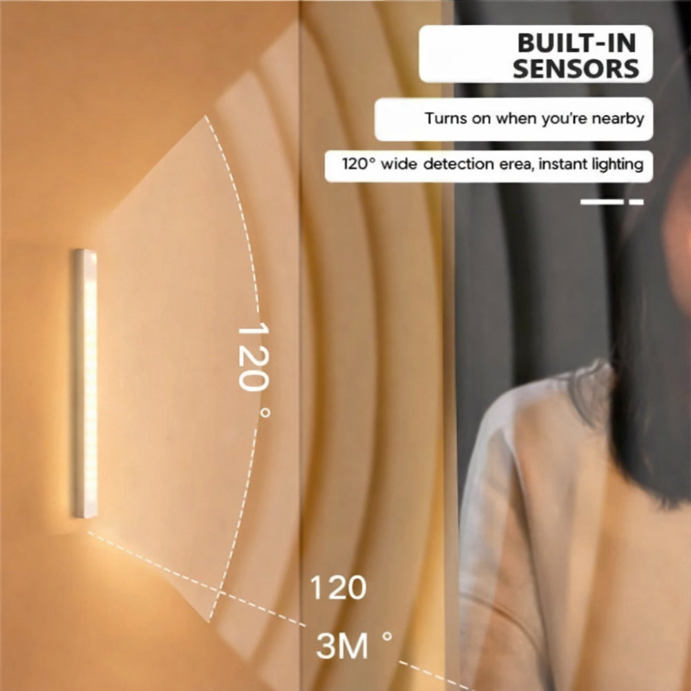 Luz de parede LED recarregável com sensor de movimento