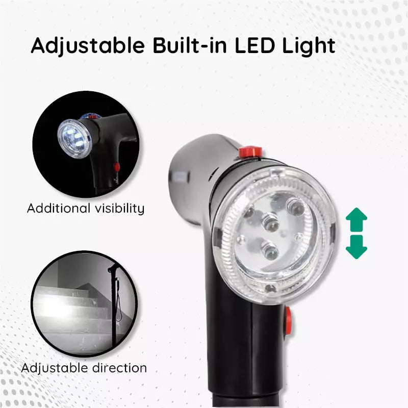 Bastone da Passeggio Pieghevole con LED - Design Multifunzionale - Bastone di Supporto Regolabile | meowbutter
