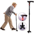 Bastone da Passeggio Pieghevole con LED - Design Multifunzionale - Bastone di Supporto Regolabile | meowbutter