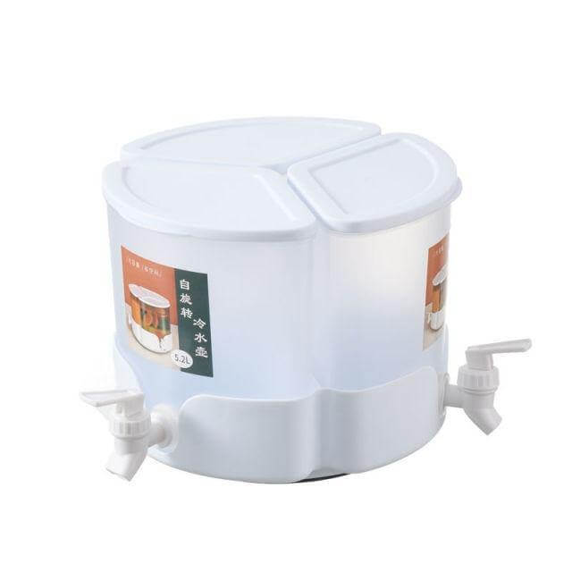 5,2 l dryckesdispenser med flera fack – roterande kranar för servering av drycker