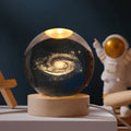 LED Crystal Ball Table Lamp — 3D Engraved Planet Night Light
