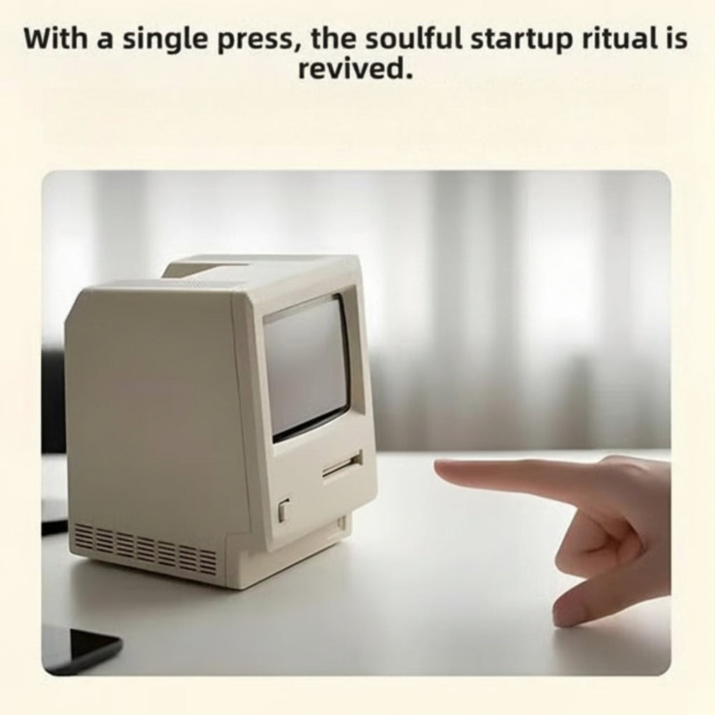 Retro Computer Desk Lamp — Luminous Plastic Night Light
