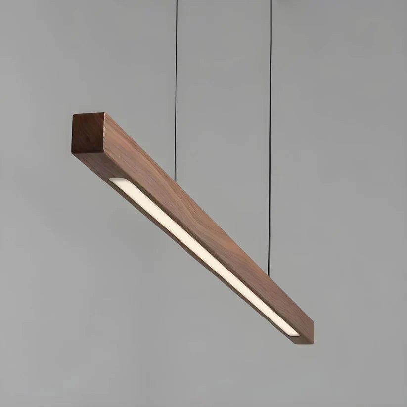 Gindo-pendellampe i træ til bardisk — skandinavisk minimalistisk design