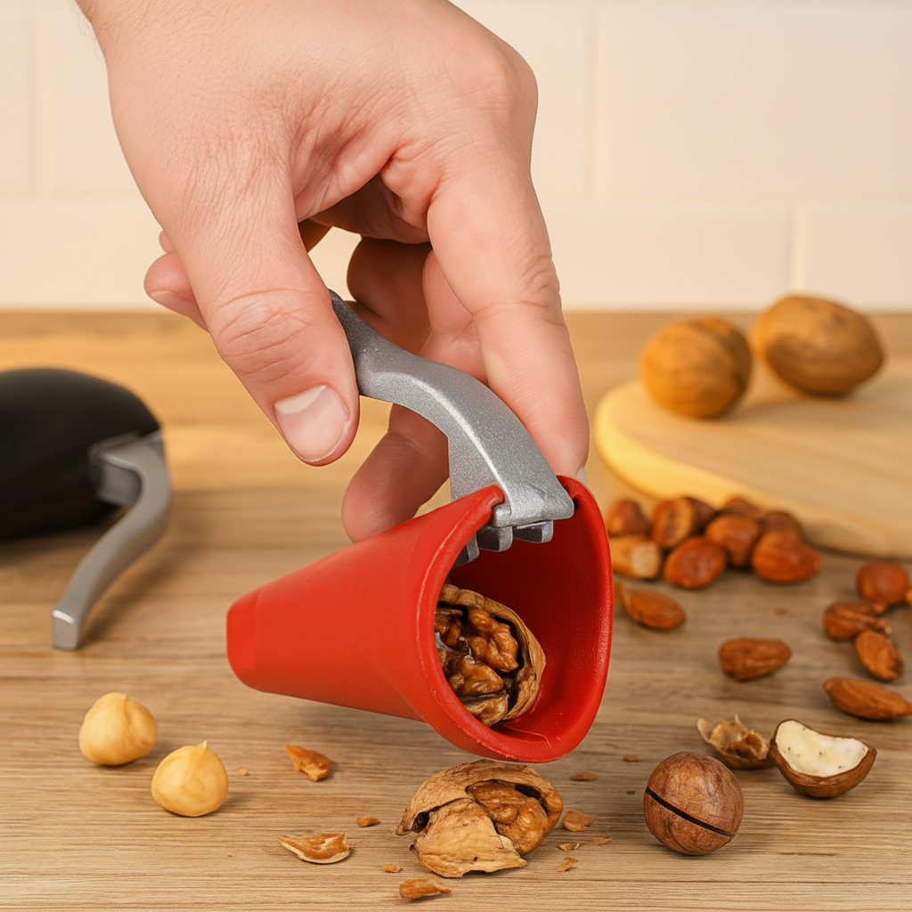 Aluminum Body Nutcracker — Easy Lever Shell Opener