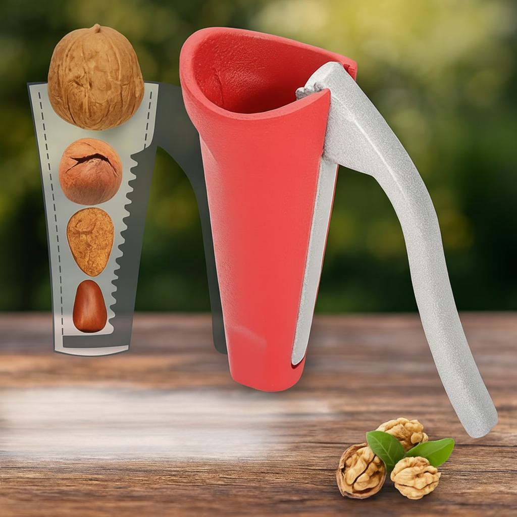 Aluminum Body Nutcracker — Easy Lever Shell Opener