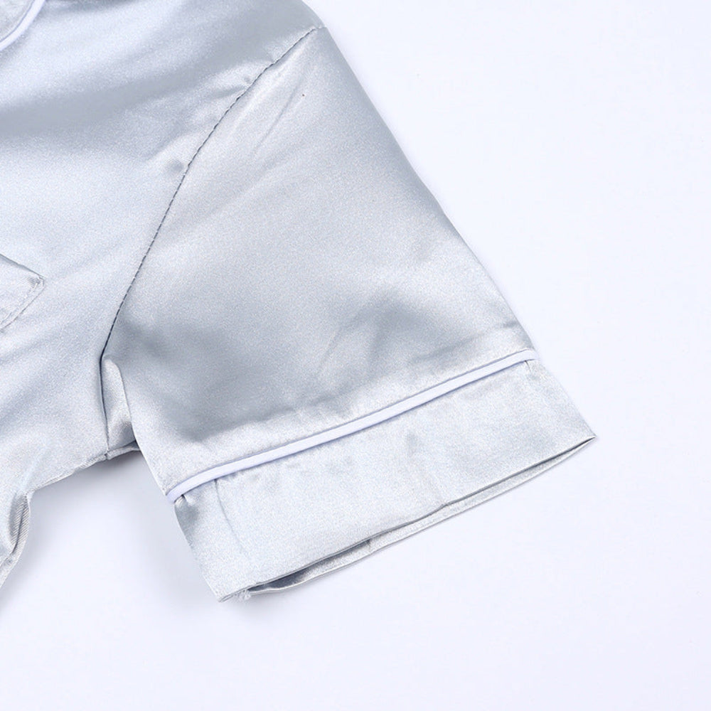 Kids Button-Top Sleepwear Set — Coordinating Top and Bottoms