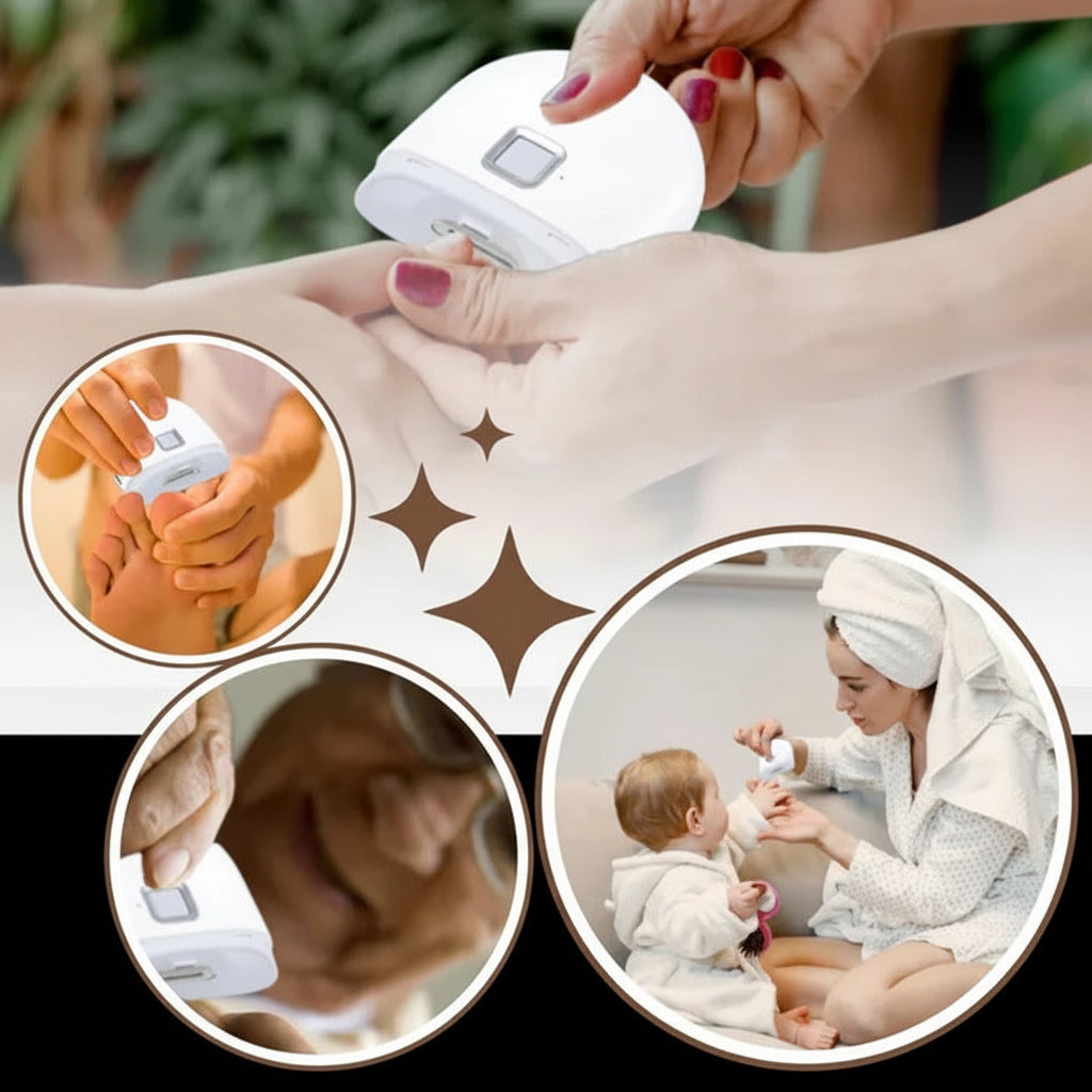 Nail Clipper Electric Rechargeable LED Light Trimmer | Meowbutter