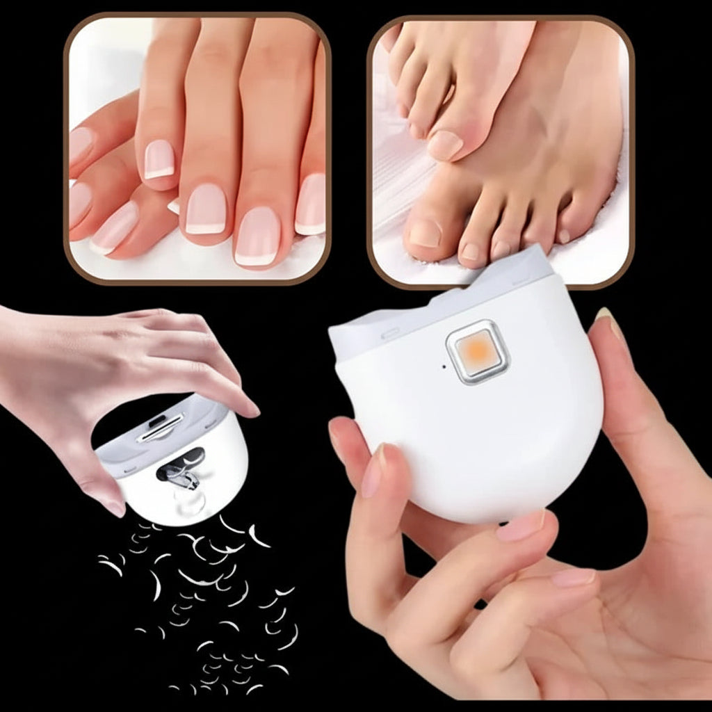 Nail Clipper Electric Rechargeable LED Light Trimmer | Meowbutter