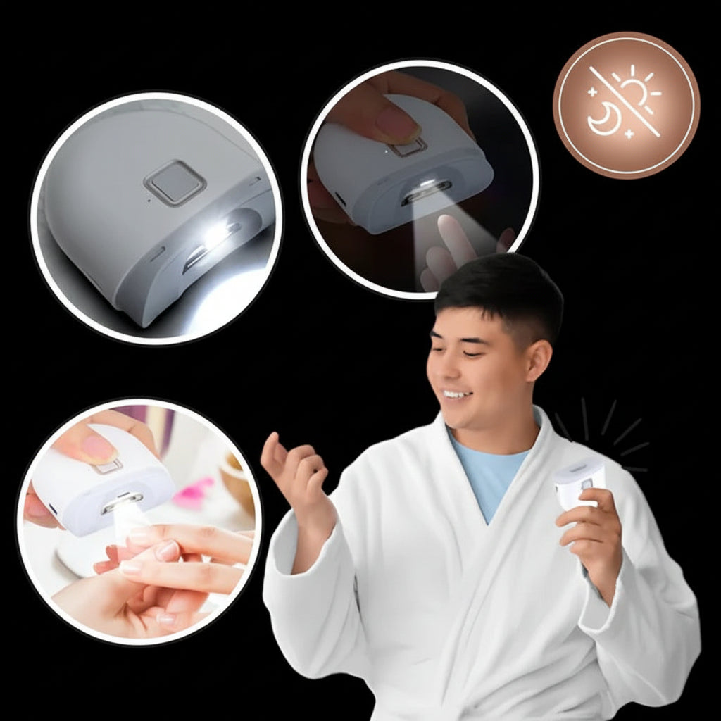 Nail Clipper Electric Rechargeable LED Light Trimmer | Meowbutter