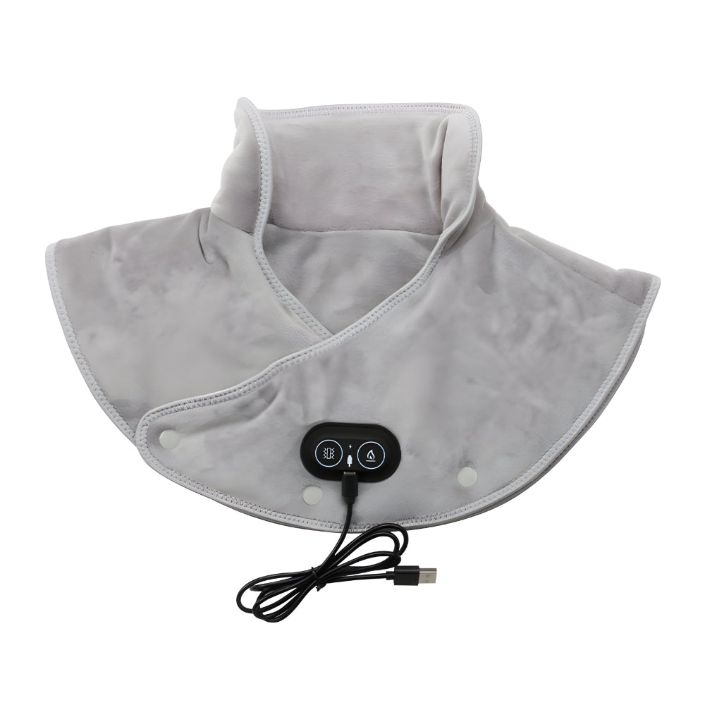 Carbon Fiber Electric Neck Heating Pad — Integrated Shoulder Vibration Massager
