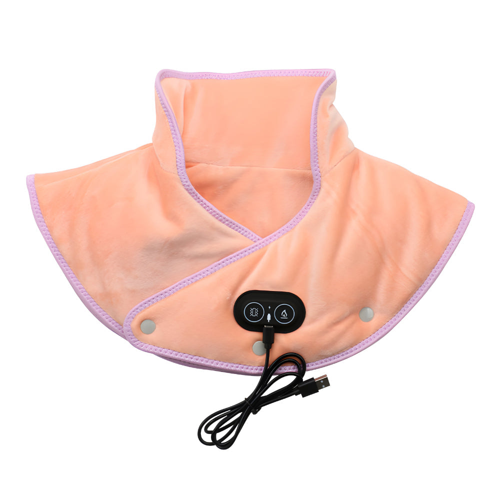 Carbon Fiber Electric Neck Heating Pad — Integrated Shoulder Vibration Massager
